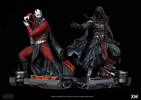 Darth Malak & Darth Revan Set 1/4 Scale Statue - Star Wars - XM STUDIOS ...