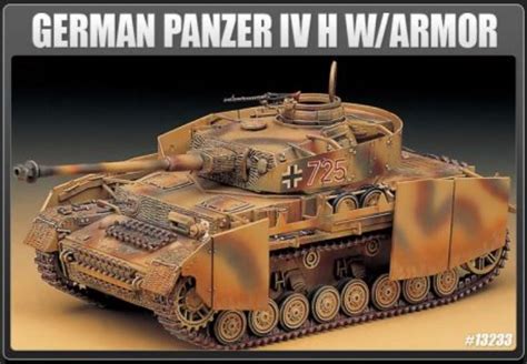 Academy Hobby Model Kits – Panzer IV Ausf.H with Armour – 1/35 Plastic ...