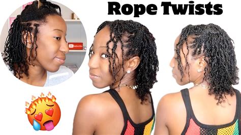 ROPE TWIST TUTORIAL ON NATURAL HAIR | BEGINNER FRIENDLY | Kurly Krissy ...