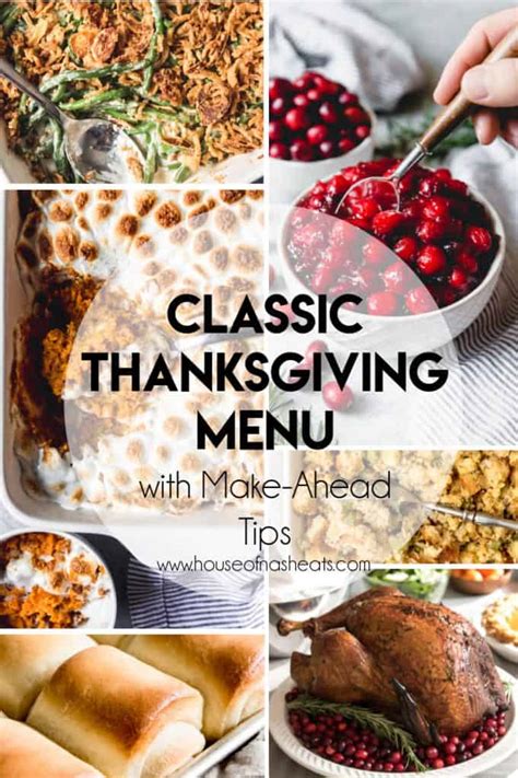 Thanksgiving Menu (with Make-Ahead Tips!) - House of Nash Eats