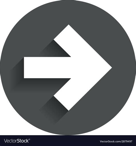 Arrow sign icon next button navigation symbol Vector Image