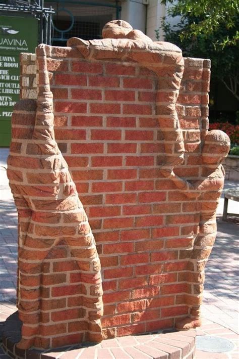 Unusual Sculptures Carved Entirely Out Of Bricks | Brick art, Sculpture ...