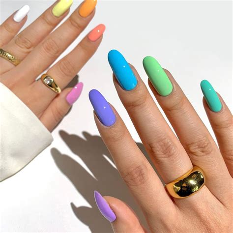 19 Rainbow Nails Design To Try This Season For A Stunning Effect