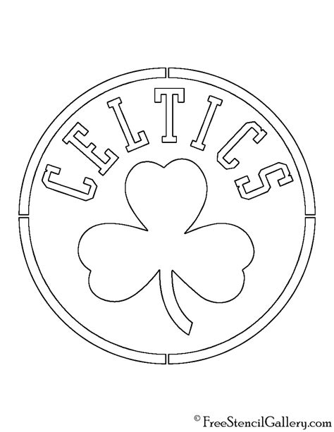 Boston Celtics Logo Black And White - Faye Lianne