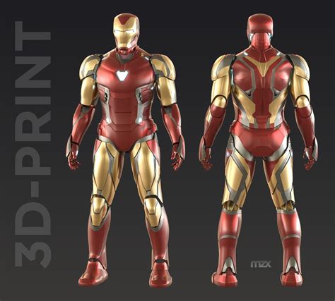 Iron Man Mark 85 wearable suit for 3D-printing DIY 3D model 3D ...