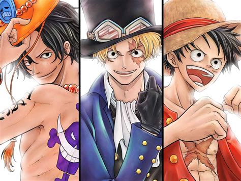 One piece *Ace-Sabo-Luffy | Ace and luffy, One piece ace, Ace sabo luffy