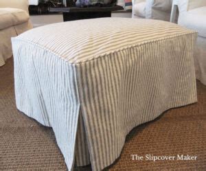 10 Simple Ottoman Slipcover Ideas for DIY Decorators