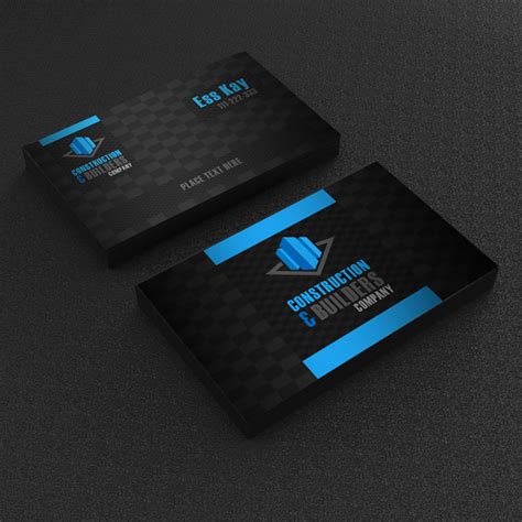 Construction Business Cards Templates Free