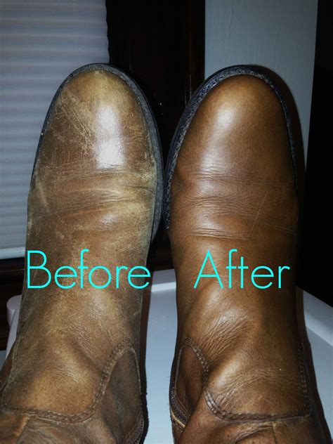 Leather Shoe Chapstick before and after | Leather & suede, Boots, Leather