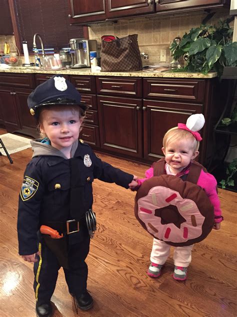 Sibling Costumes... Cop and a donut | Sibling halloween costumes ...