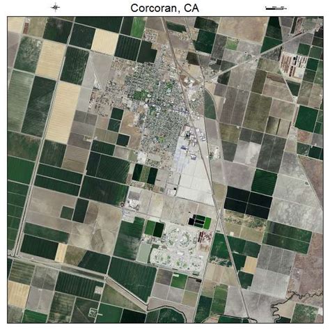 Aerial Photography Map of Corcoran, CA California