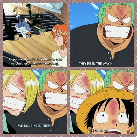 Nami, Sanji, Zoro, Luffy, funny, text, quote, comic, One Piece; Photo ...