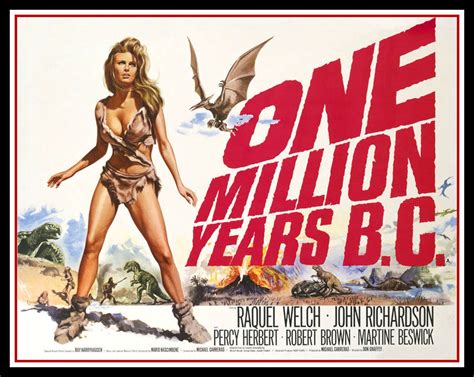 One Million Years Bc Movie Poster Raquel Welch Canvas Print | Etsy