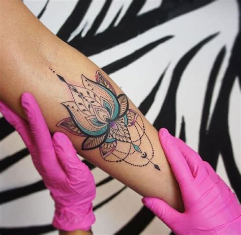 Lotus × mandala × inked × color ×tatoo × | Trendy tattoos, Tattoos ...