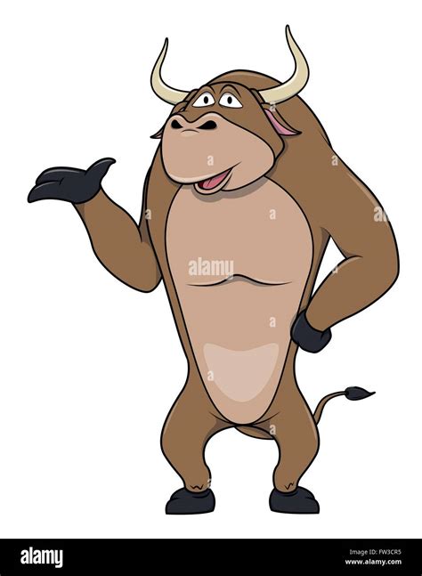 Bull funny cartoon Cut Out Stock Images & Pictures - Alamy