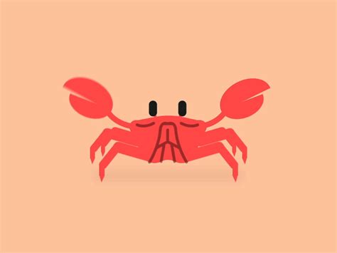 Crab Bounce | Crab cartoon, Animation reference, Crab