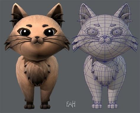 Cat Cartoon V02 | 3D model | Cat model, Character design, Motion design ...