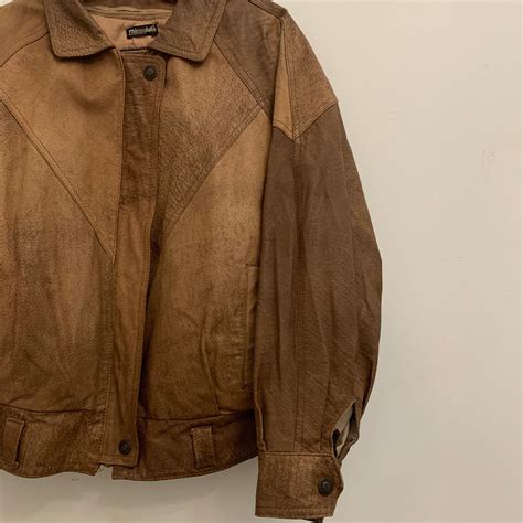 Vintage Tan Leather Jacket | Shop THRILLING