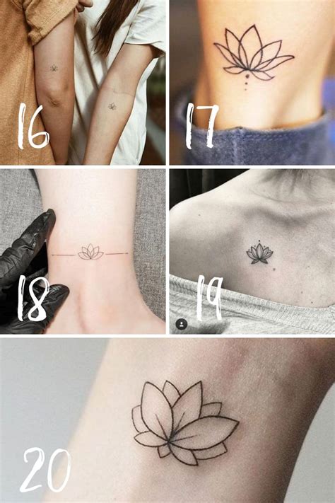 Lotus Flower Tattoo Ideas + Meaning | Simple lotus flower tattoo, Lotus ...