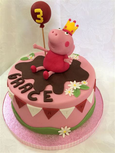 Peppa Pig Birthday Cake by Jack-in-a-box Cakery