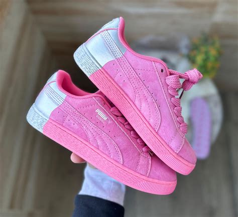 Puma Suede Pink Silver