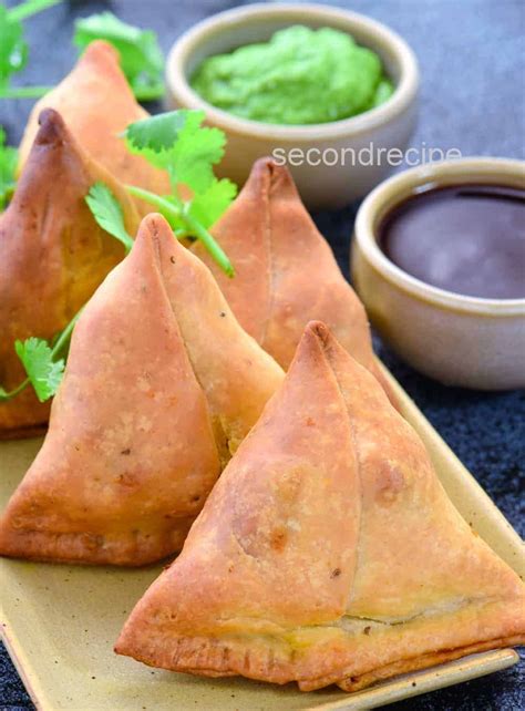 Baked vegetable Samosa | Easy Air Fryer Samosa recipe - SecondRecipe