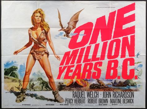 ONE MILLION YEARS BC (1966) Original vintage Hammer Horror UK British ...