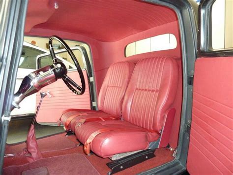 Classic 32 Ford Coupe Interior with Red Leather Seats