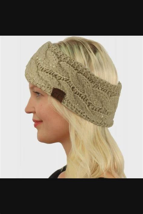 Winter Fuzzy Fleece Lined Thick Knitted Headband Headwrap Earwarmer ...