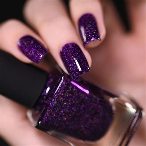 Vanity - by ILNP | Purple glitter nails, Holographic nails, Nail polish