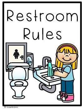 Restroom Rules Class Book (Beginning of School Bathroom Rules ...