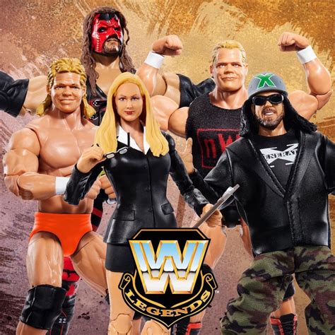 Mattel WWE Elite Legends Series 15 Kane Keibler X-Pac Luger & Chase ...