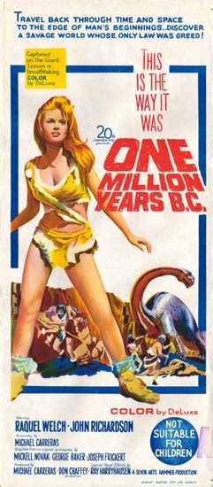 One Million Years BC original film poster | Movie Poster Studio 1086