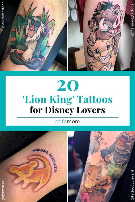 20 'Lion King' Tattoos for Disney Lovers: The new 'Lion King' movie is ...