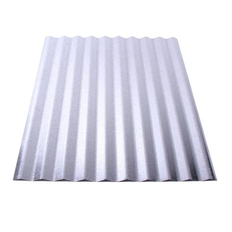 Fabral 8 ft. Galvanized Steel Corrugated Roof Panel-4736051000 - The ...