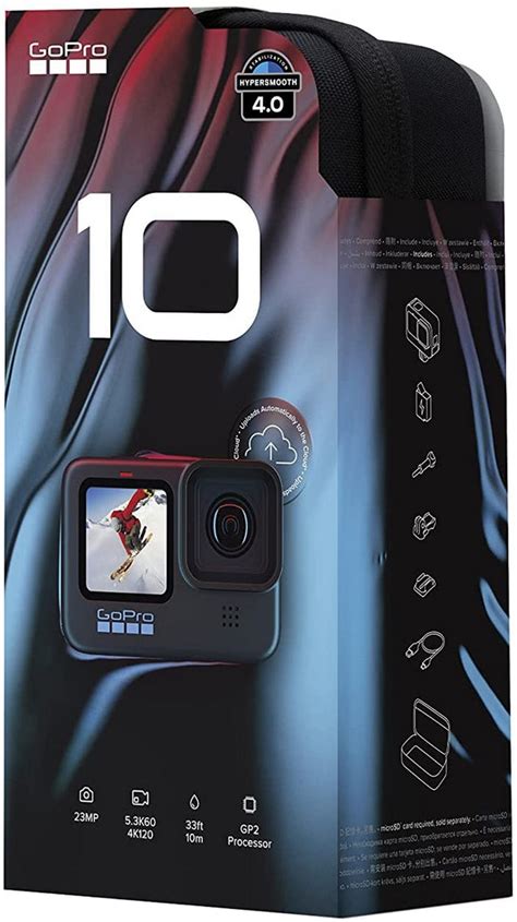 GoPro HERO10 Black - Waterproof Action Camera with Front LCD and Touch