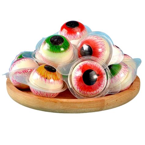 Fun Halloween Gummy Eyeball Candy - Soft Chewy Jelly Filled, Trick or ...