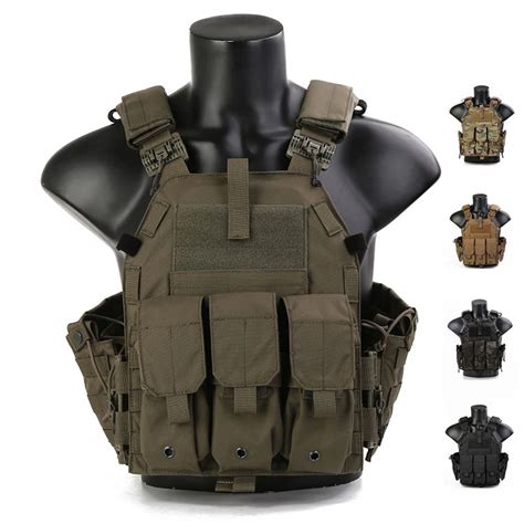 Emersongear 094k Plate Carrier Mag Pouch Molle Tactical Vest Body Armor ...