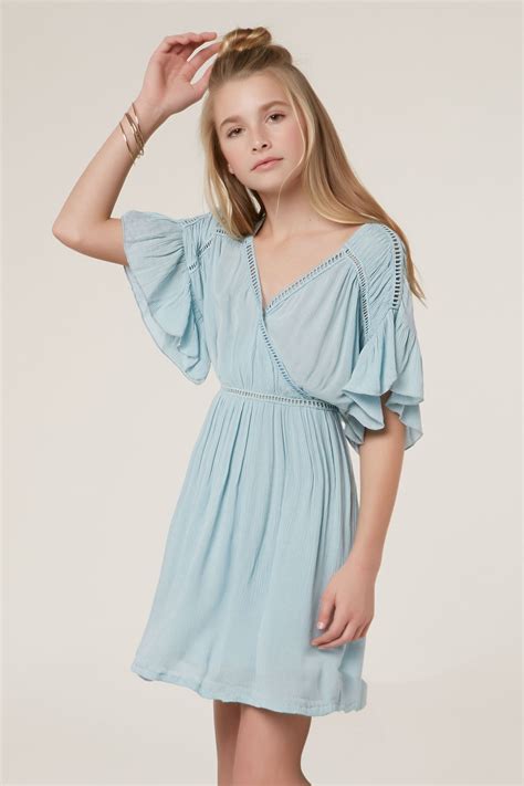 GIRLS MAYA DRESS – O'Neill | Dresses, Woven dress, Casual dress