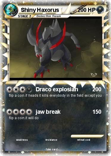 Pokémon Shiny Haxorus 7 7 - Draco explosian - My Pokemon Card