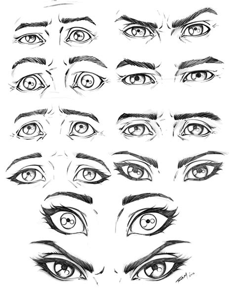 Anime Eye Expressions Male