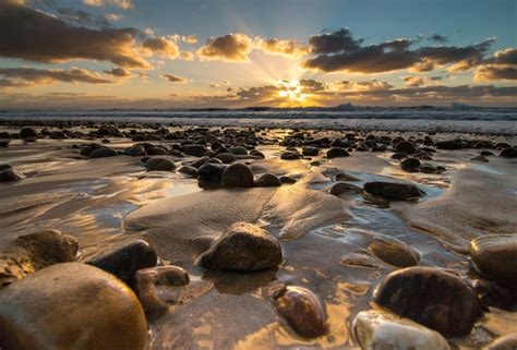 Sunset and waves at Moana Beach South Australia - Photorator