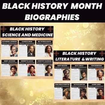 Black History Month Biographies for Influential Black Americans in History