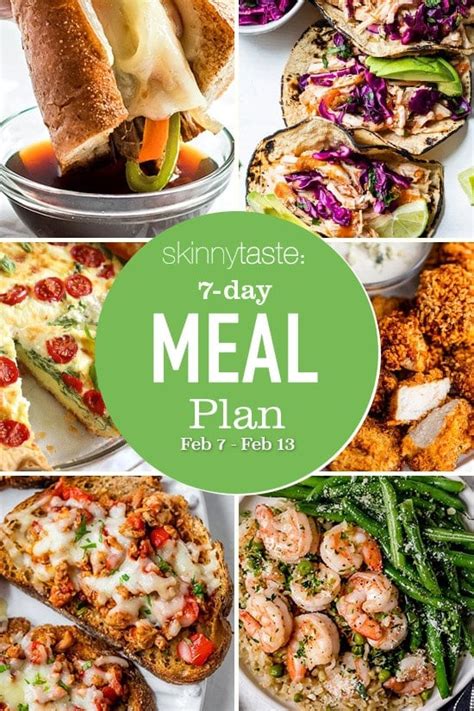 7 Day Healthy Meal Plan (Feb 7-13) - Skinnytaste