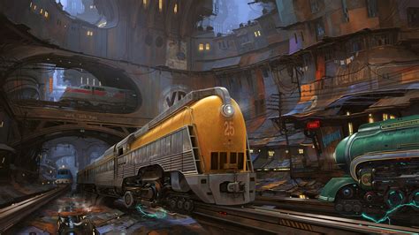 Futuristic Train Concept Art