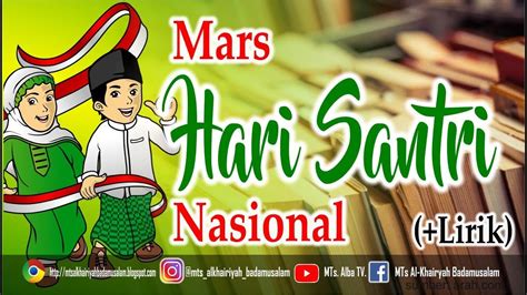 Mars Hari Santri Nasional + Lirik - YouTube