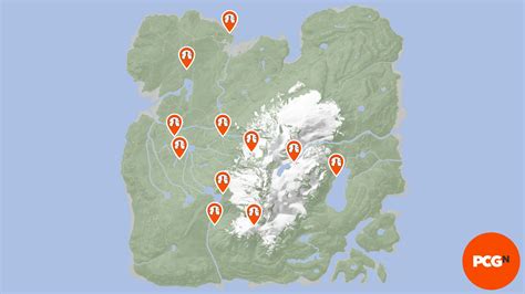 Sons of the Forest map, GPS tracker, and item locations