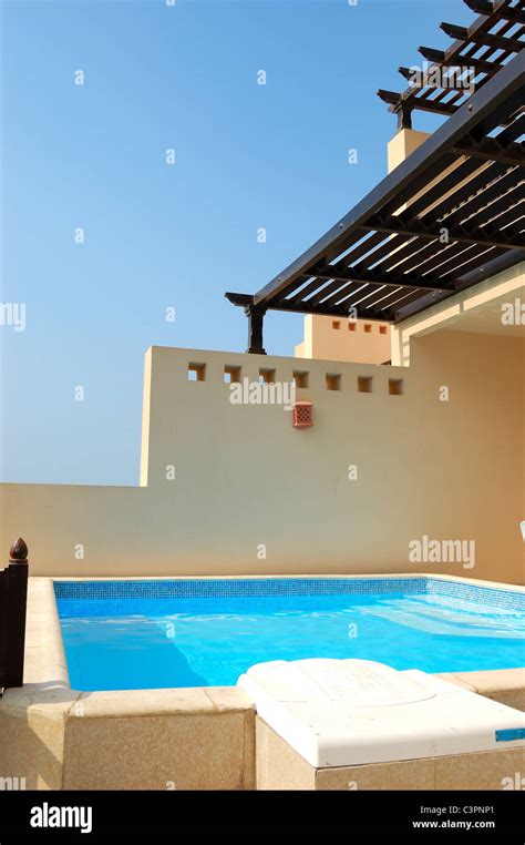 The swimming pool at luxury villa, Dubai, UAE Stock Photo - Alamy