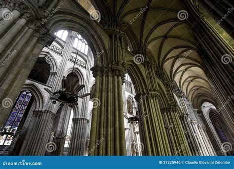 Rouen - Cathedral interior stock photo. Image of medieval - 27225946