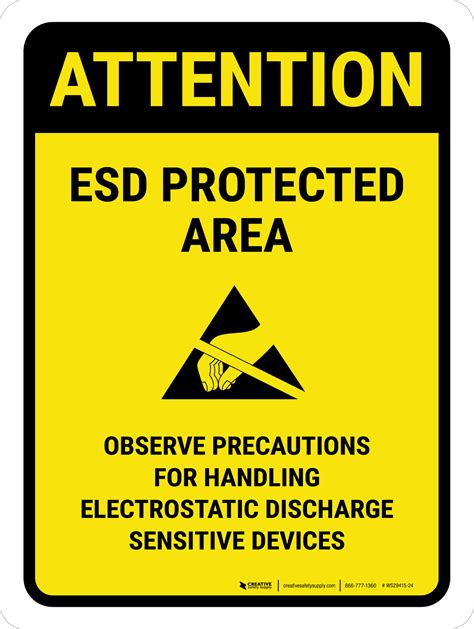 Attention: ESD Protected Area - Observe Precautions for Handling ...